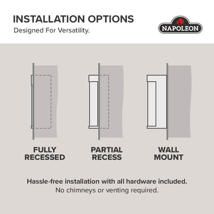 Astound 74 FlexMount Electric Fireplace