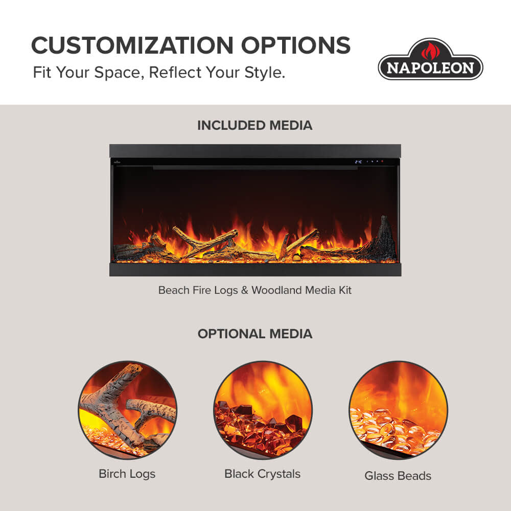Astound 74 FlexMount Electric Fireplace