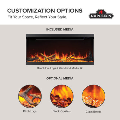 Astound 74 FlexMount Electric Fireplace