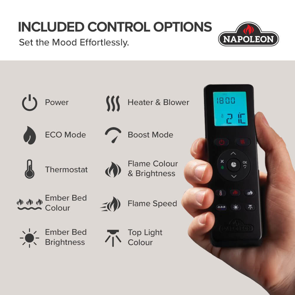 Astound 74 FlexMount Electric Fireplace