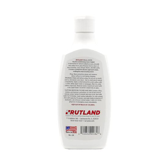 Rutland Glass Cleaner Conditioner 8oz - Rutland -Apex Fireplaces 